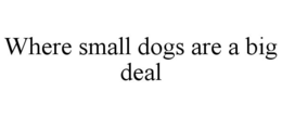 WHERE SMALL DOGS ARE A BIG DEAL trademark