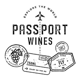 EXPLORE THE WORLD PASS PORT WINES HIGH QUALITY WINE BY ALTITUDE PROJECT PW 750ML ENJOY THE GO PAR AVION FLY BY AIR PW FLY WITH EASE, INT. trademark