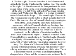 1. THE FIRST ALPHA CHARACTER DESCRIBED IS THE 3-DIMENSIONAL ALPHA LETTER CAPITAL O INDICATES THE CARDINAL ONE. THE OUTSIDE OF THE ALPHA O IS PINE/GREEN WITH THE FRONT PORTION OF THE LETTER COLORED WITH A WHITE CIRCLE ABOUT A FOURTH INCH THICK. THE INSIDE OF THE LETTER O IS HALF WHITE AND HALF IS PINE/GREEN WITH THE OPENING, HALF WHITE COLOR. THE LETTER O IS LOCATED PROMINENTLY ON THE LEFT-SIDE OF THE DESIGN. 2. THE SECOND ALPHA CHARACTER IS THE 3-DIMENSIONAL CAPITAL LETTER C, WHICH INDICATES THE WORD CHECK. THE LOW CASE C HAS A CRIMSON RED COLORING COVERING THE DEPTH OF THE LETTER GIVING THE CHARACTER A DIMENSIONAL APPEARANCE, WITH THE CRIMSON RED COLORING FORMING A LINE AROUND THE FRONT DIMENSION OF THE LETTER. THE ACTUAL LETTER IS A HALF WHITE AND HALF CRIMSON RED LOWER-CASE C, PLACED PROMINENTLY ON THE RIGHT-SIDE OF THE DESIGN TOUCHING THE PINE/GREEN BORDER OF THE ALPHA O CHARACTER TO THE LEFT OF THE CRIMSON RED LOWER-CASE LETTER C. 3. THE THIRD ALPHA CHARACTER A IS SLIGHTLY 3-DIMENSIONAL LACKING THE DEPTH OF THE LETTERS O AND C, WITH A YELLOW COLORING. THE A LETTER REPRESENTS THE WORD AWAY. THE ALPHA A IS YELLOW AND WHITE WITH THE INSIDE OPENING OF THE LETTER FORMING A TRIANGLE WITH THE SAME YELLOW COLORING AS THE OUTER 3-DIMENSIONAL COLORING OF THE LETTER. THE A IS POSITIONED BENEATH THE O AND C LETTERING TOUCHING THE ELONGATED STEM OF THE C AND THE BOTTOM CIRCULAR PORTION OF THE O. trademark