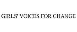 GIRLS' VOICES FOR CHANGE trademark