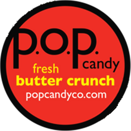 P.O.P. CANDY FRESH BUTTER CRUNCH POPCANDYCO.COM trademark