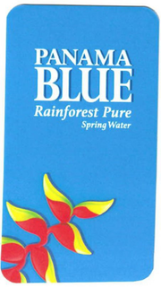 PANAMA BLUE RAINFOREST PURE SPRING WATER trademark
