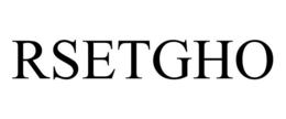 RSETGHO trademark