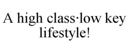 A HIGH CLASS·LOW KEY LIFESTYLE! trademark