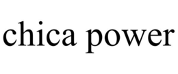 CHICA POWER trademark