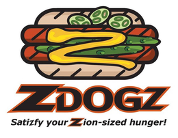 ZDOGZ SATIZFY YOUR ZION-SIZED HUNGER! trademark