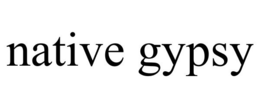NATIVE GYPSY trademark