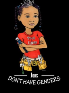 JOBS DON'T HAVE GENDERS TOOLS & TIARAS trademark