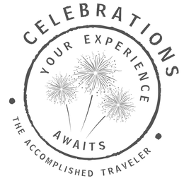 CELEBRATIONS THE ACCOMPLISHED TRAVELER YOUR EXPERIENCE AWAITS trademark