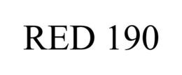 RED 190 trademark
