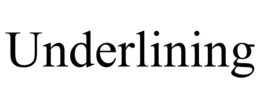 UNDERLINING trademark