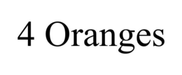 4 ORANGES trademark