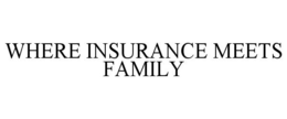 WHERE INSURANCE MEETS FAMILY trademark