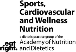 SPORTS, CARDIOVASCULAR, AND WELLNESS NUTRITION A DIETETIC PRACTICE GROUP OF THE ACADEMY OF NUTRITION AND DIETETICS EAT RIGHT. trademark