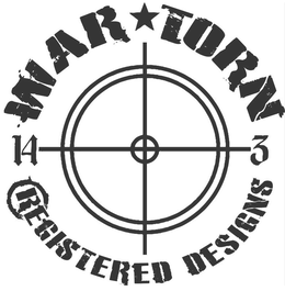 WAR TORN 14 3 REGISTERED DESIGNS trademark