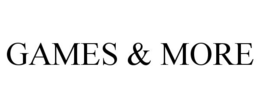 GAMES & MORE trademark