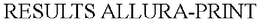 RESULTS ALLURA-PRINT trademark
