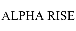 ALPHA RISE trademark