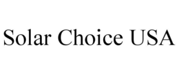 SOLAR CHOICE USA trademark