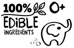 100% 0+ EDIBLE INGREDIENTS trademark