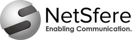 NETSFERE ENABLING COMMUNICATION. trademark