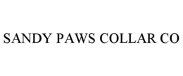 SANDY PAWS COLLAR CO trademark