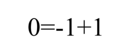 0=-1+1 trademark