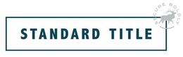 STANDARD TITLE - SECURE BOLDLY trademark