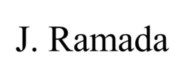 J. RAMADA trademark