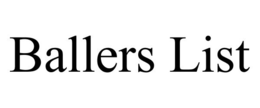 BALLERS LIST trademark