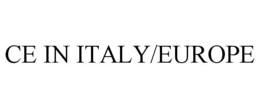 CE IN ITALY/EUROPE trademark