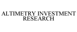 ALTIMETRY INVESTMENT RESEARCH trademark