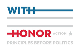 WITH HONOR ACTION PRINCIPLES BEFORE POLITICS trademark