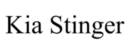 KIA STINGER trademark