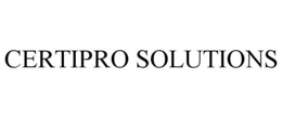 CERTIPRO SOLUTIONS trademark