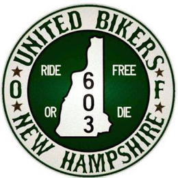 UNITED BIKERS OF NEW HAMPSHIRE RIDE FREE OR DIE 603 trademark