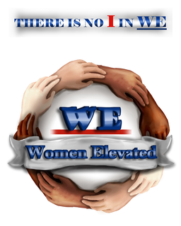 THERE IS NO I IN WE WE WOMEN ELEVATED trademark