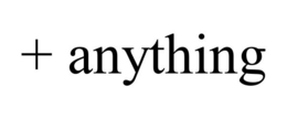 + ANYTHING trademark