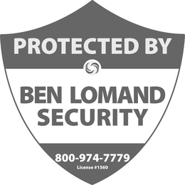 PROTECTED BY BEN LOMAND SECURITY 800-974-7779 LICENSE #1560 trademark
