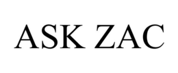 ASK ZAC trademark