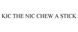 KIC THE NIC CHEW A STICK trademark