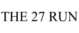 THE 27 RUN trademark