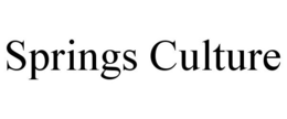 SPRINGS CULTURE trademark