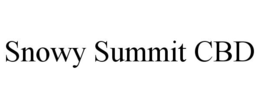SNOWY SUMMIT CBD trademark