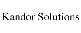 KANDOR SOLUTIONS trademark