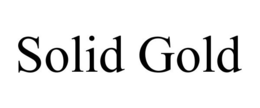 SOLID GOLD trademark