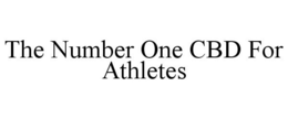 THE NUMBER ONE CBD FOR ATHLETES trademark