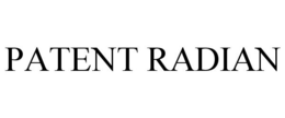 PATENT RADIAN trademark
