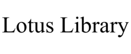 LOTUS LIBRARY trademark