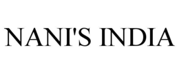 NANI'S INDIA trademark
